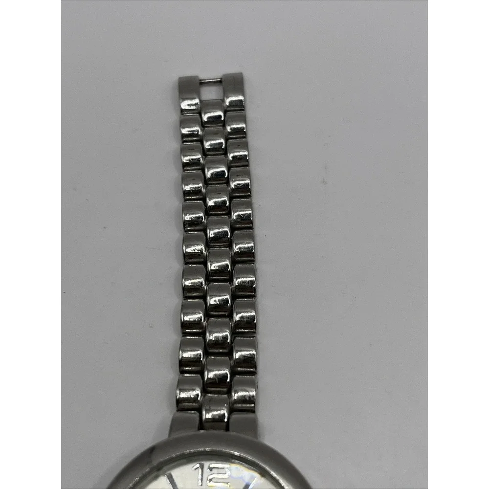 NY&C Women's Quartz Watch Silver Tone Band‎ 31mm Case- New Battery